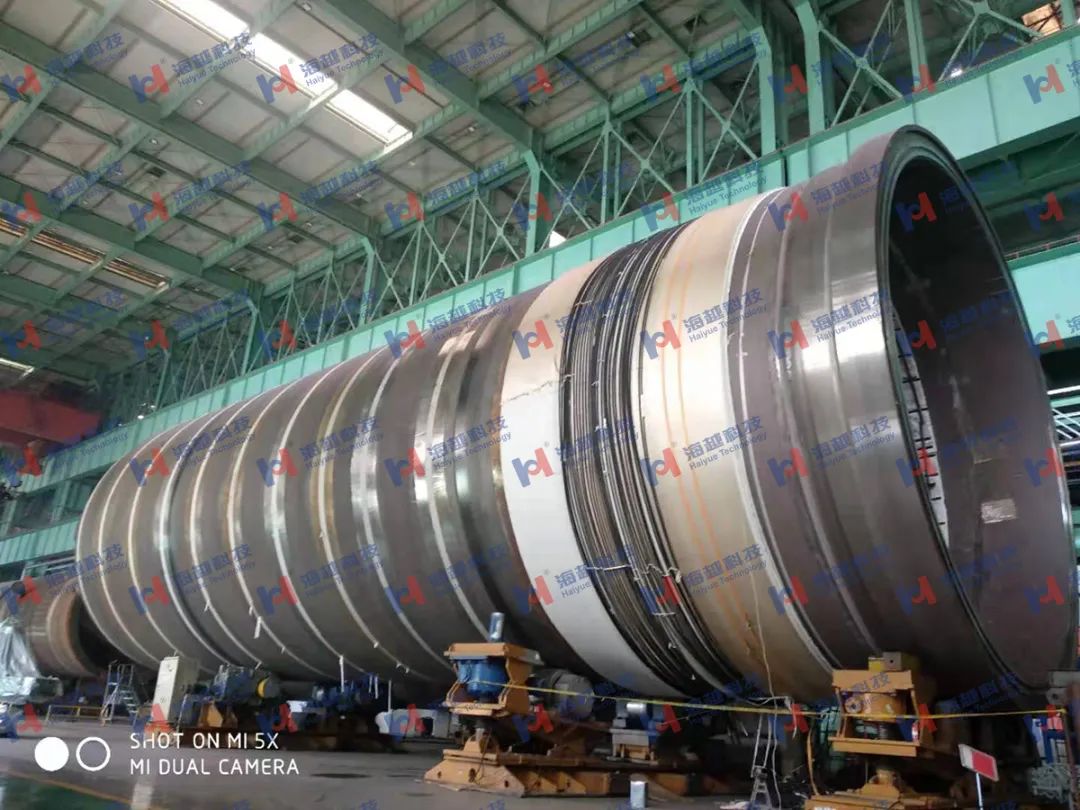 直徑8800mm，壁厚288mm，熱處理溫度620±20℃