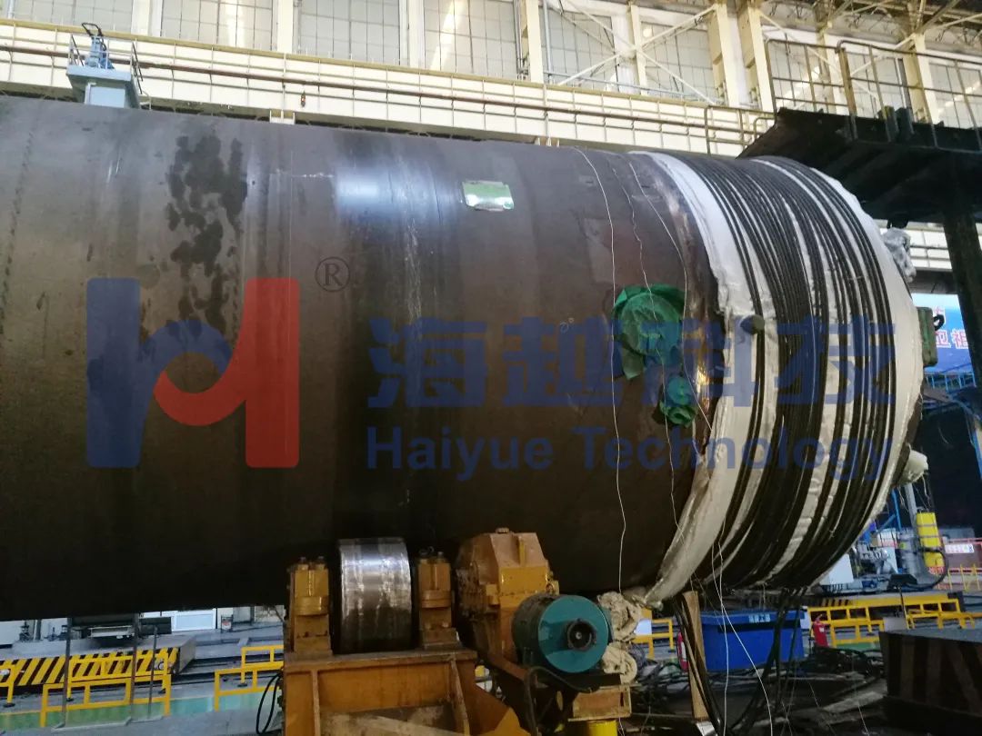 直徑3463mm，壁厚143.5mm，熱處理溫度595-620